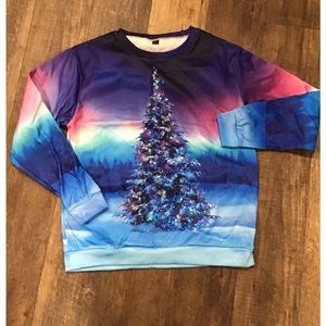 Christmas Tree Longsleeve Shirt size XLarge